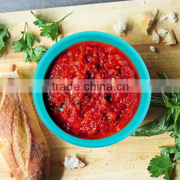 Kitchenware BPA Free Non-toxic Folding Design Silicone Baby Bowl photo-4