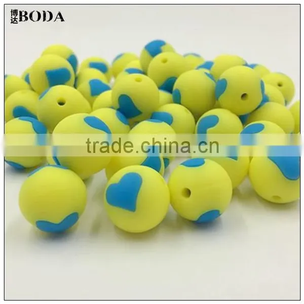 The Lovely Baby Teething Toys Flower Round Bead Silicone Beads photo-3