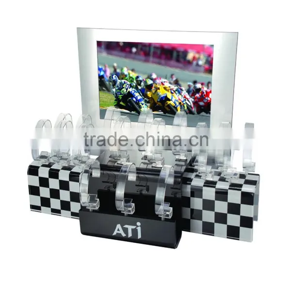 Luxury Acrylic Watch Display / Acrylic Wrist Watch Display Case Counter photo-4