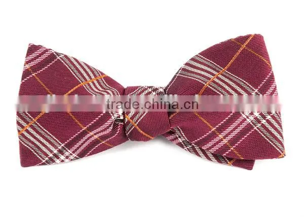 2016 Fashion Checkered Wool Cotton Self-tie Mens Bow Ties photo-4