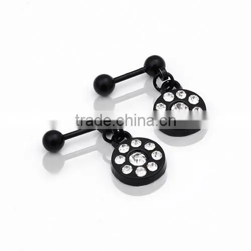 New Arrival Stainless Steel Colorful Crystal Body Piercing Jewelry photo-6