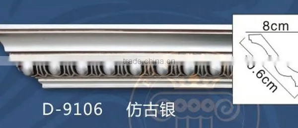 Manufacturers New Design Mouldings Ceiling Decoration Interior pu Cornice Moulding photo-3