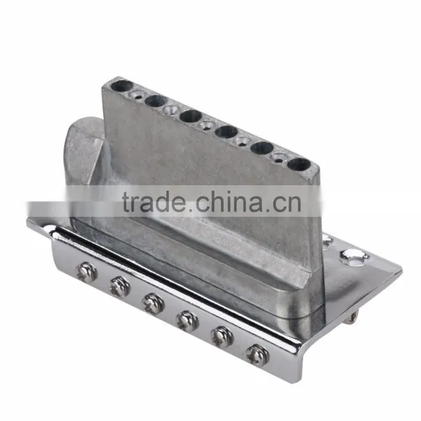 Acoustic Guitarra Guitar Parts 1 Set Chrome 6 Strings Bass Guitar Tremolo Bridge With Bar For Strat ARE4 photo-5
