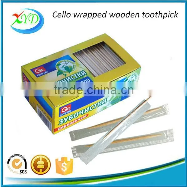 2016 Hot Sales Individually Cello Wrapped Wooden Toothpick photo-4