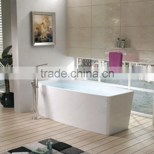 SIMBLE New Design Acrylic Bathtub Artificial Stone Bathroom Bath Tub photo-2