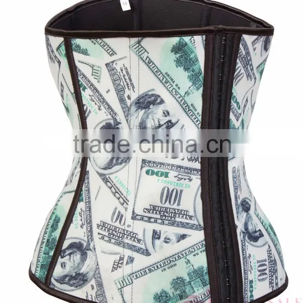 Hot Sale Plus Size Waist Training Steel Boned Latex Corset S--XXL photo-3