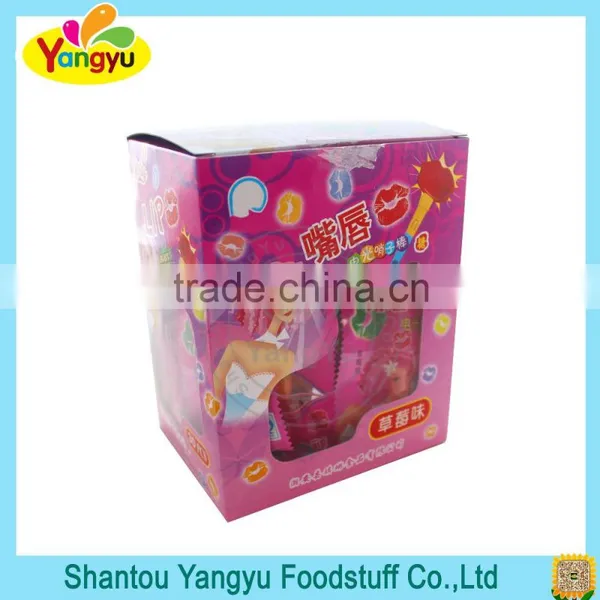 Sweet Lips Light up Lollipop Candy Whistle Candy Light Candies Lollipop
