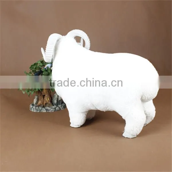 Plush Lifelike Garden Decorative Animals Goat Outdoor Animal Garden Decorations photo-5