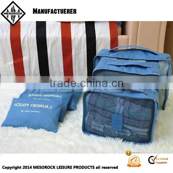 Waterproof 6pcs/set Storage or Saving Extra Space While Traveling Clothes Storage Mesh Bag photo-2