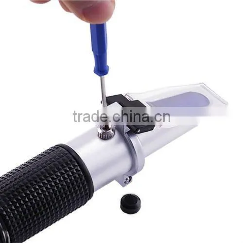 Portable Handheld Wine Grape Alcohol Design Refractometer 0-40% Brix 0-25% VOL With ATC photo-3