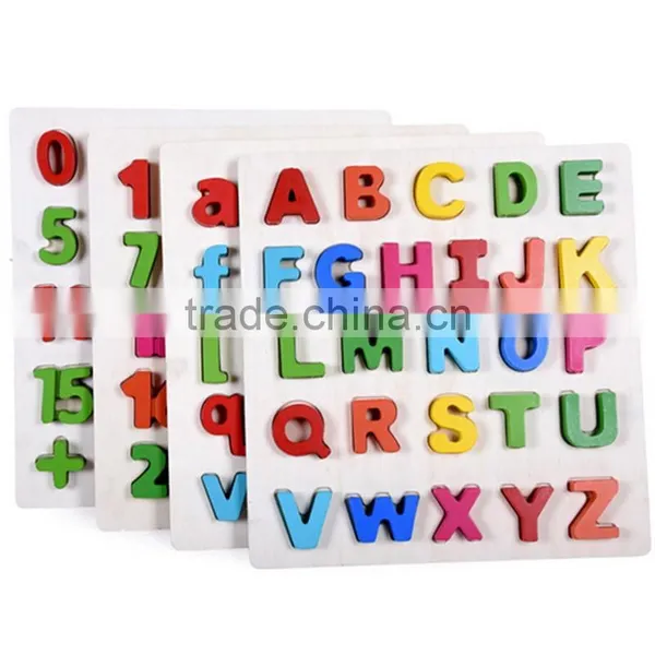 Hot Sales Kids Learnign Toy Wooden Alphabet and Digital Puzzle for Preschool photo-5