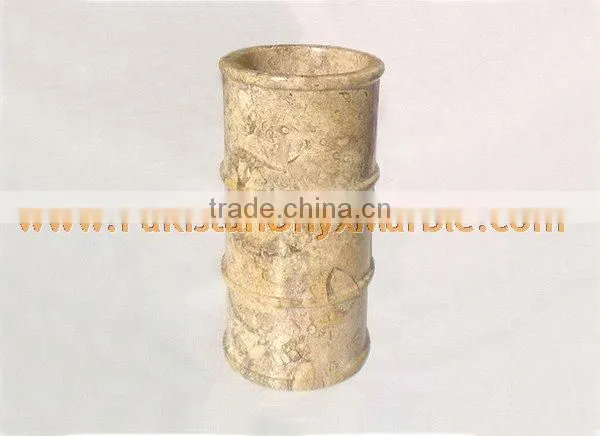 UNIQUE FOSSIL MARBLE FLOWER VASES photo-3