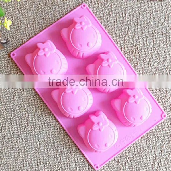 Silicone Kitty Cat Cake Mold photo-5