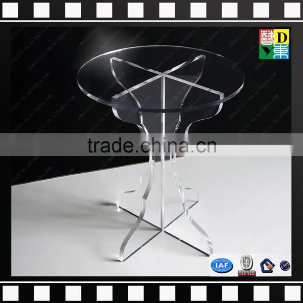 Round PMMA Furniture Tables Transparent Acrylic Coffee Table From Shenzhen Yidong photo-4