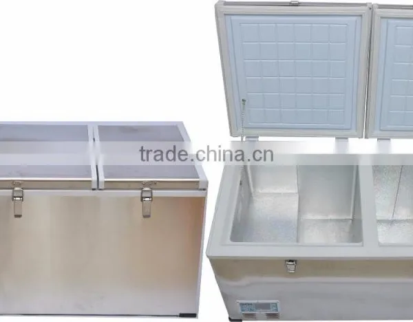 100L Double Cabinet DC Compressor Chest Freezer With Solar Power System photo-2