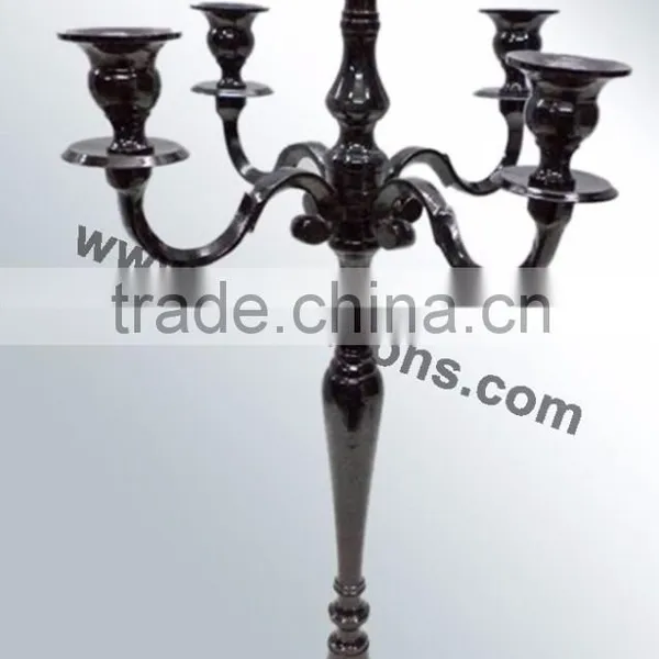 Black Candelabra 5 Candle & Candle Holders Black Candelabras Sale photo-2