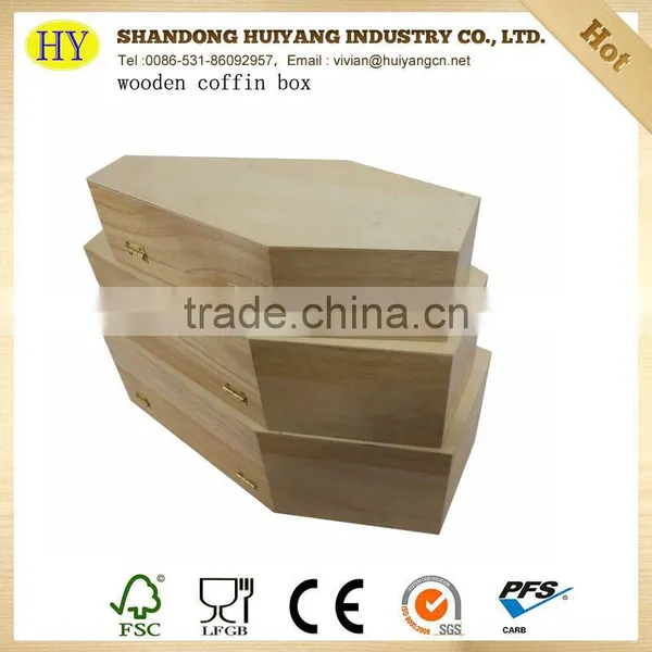 Wholesale Unfinished Wooden Coffin Box for Pet photo-6