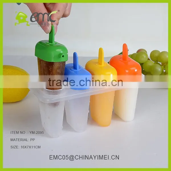 Set of 4pcs Plastic Ice Mold Juice Mold With Cover Ice Making Stools photo-2
