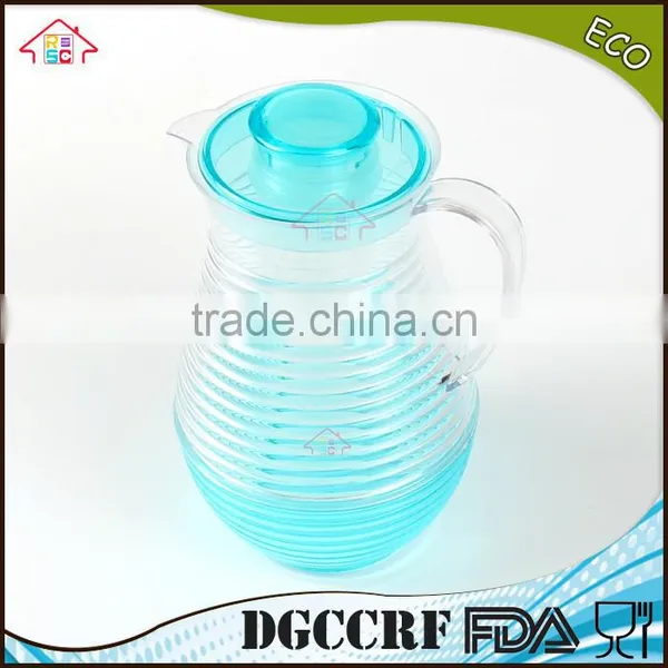 NBRSC Set of 5 Pcs Plastic ps Cold Water Jug Spiral Drinking Water Kettle Tea Pot Water Jug With Cups photo-6