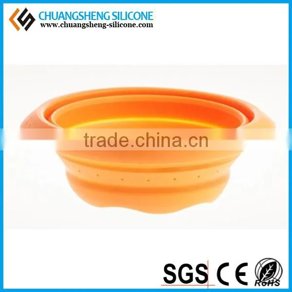 Foldable Eco-friendly Easily Arrange Silicone Wash Basin, Kitchen Basin, Fancy Folding Bowl photo-3