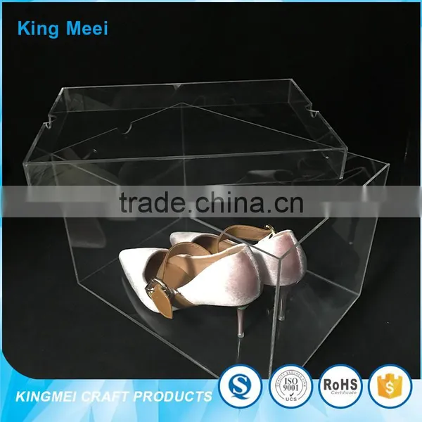 2017 Oem Custom Acrylic Storage With Lid Shoe Box photo-6