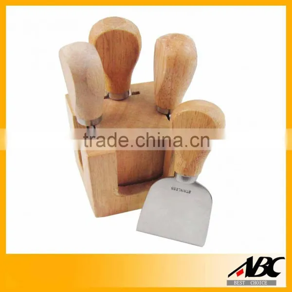 Good Quality Wooden Handle 3pcs Cheese Sets photo-3