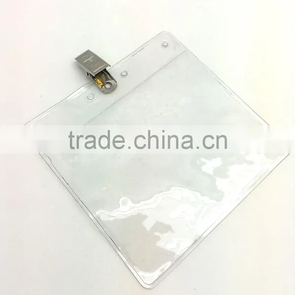 ID Badge Holder With Metal Clip, Name Tag Holder, ID Card Holder With Clip photo-2