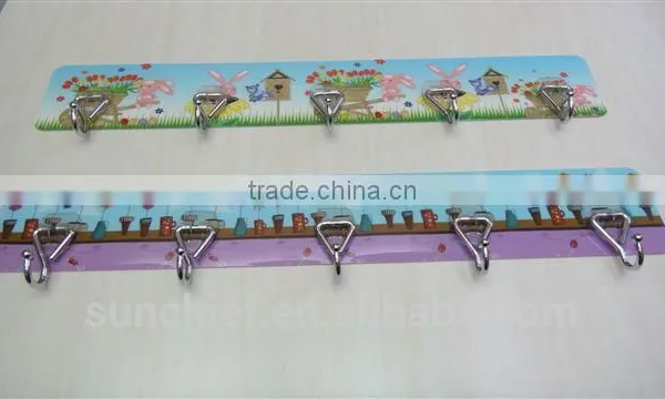 Metal Hanger Wall Hooks - 5 Hooks
