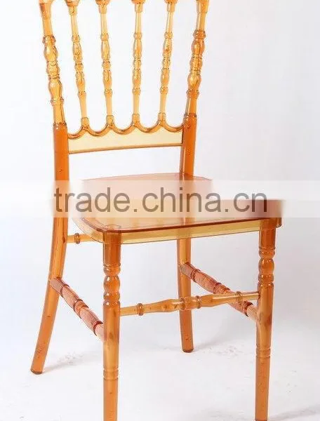 Outdoor Clear Resin Napoleon Chair for Wedding photo-2