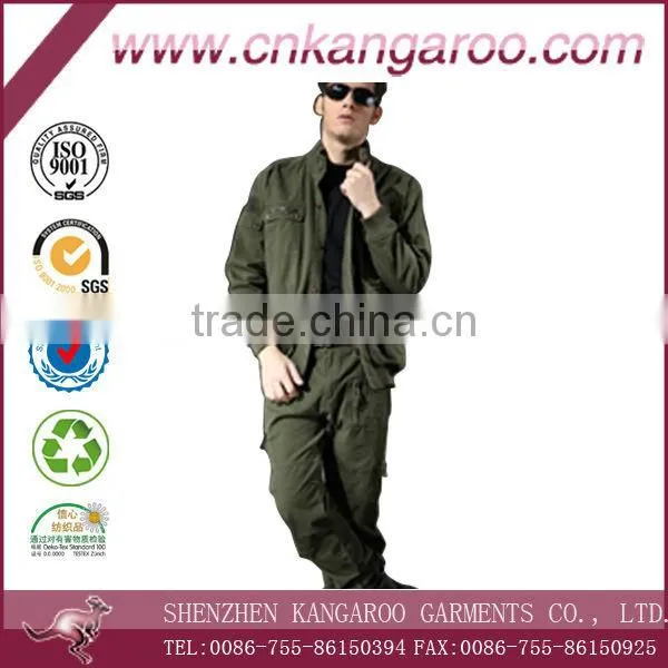 Fashional Army Green Stand Collar Military Uniform