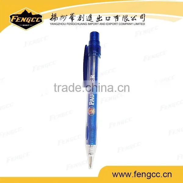 Promotion Custom Logo Transparent Advertising Plastic Ball Pen photo-5