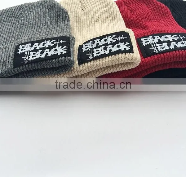 Top Quality Label Patch Beanies Winter Ski Kintted Cap photo-2
