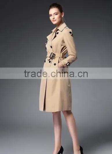 High Quality Spring Stylish Windbreaker Long Coat for Women photo-2