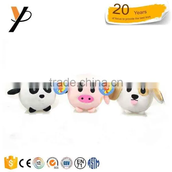 Wholesale Lovely Plush Pink Pig Ball Toys With Embroidery Face photo-2