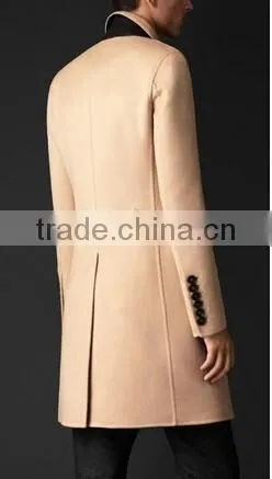 2014 Men Coat Fashion Men Handsome Feeling Wool Material photo-4
