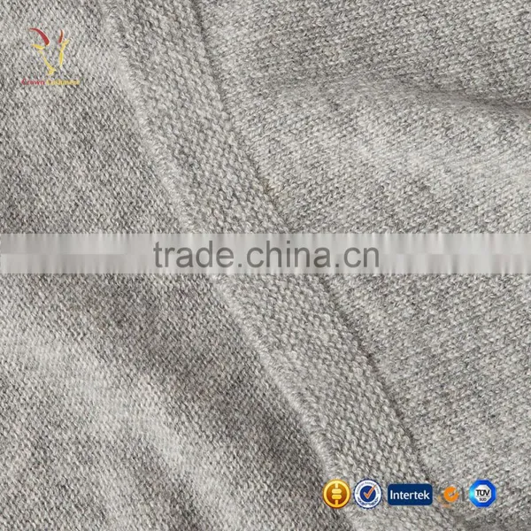 Women Grey Long Cashmere Poncho Wool Scarf Sahwl Poncho photo-3