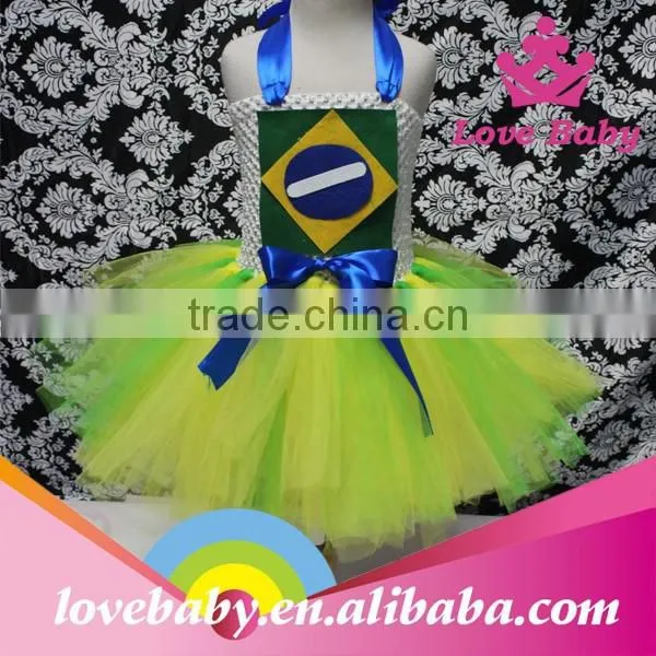 2015 Hot Sale Cotton Baby Girls Princess Tulle Tutu Dress for Girls