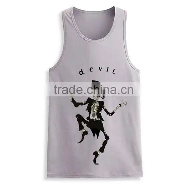 Bulk Printing Cheap Design Your Own Mens Bodybuilding Funny Sport Gym Tank Top photo-6
