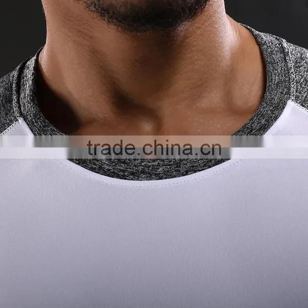 Custom Yoga Sports Wear Training Round Neck PlainT-Shirt For Men Fitness T Shirt photo-4