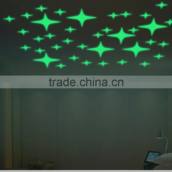Hi Visibility Glow in the Dark Wall Sticker for Sleeping Room / Beautiful Fluorescent Keyboard Sticker photo-4