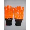 Supply Fluoresecent PVC Gloves Knit Wrist