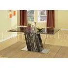 Natural Silver Dragon Marble Modern Dining Room Tables Traditional Rectangular