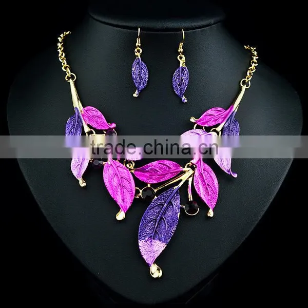 New Women Rhinestone Crystal Necklace Earring Wedding Bridal Jewelry Set photo-2