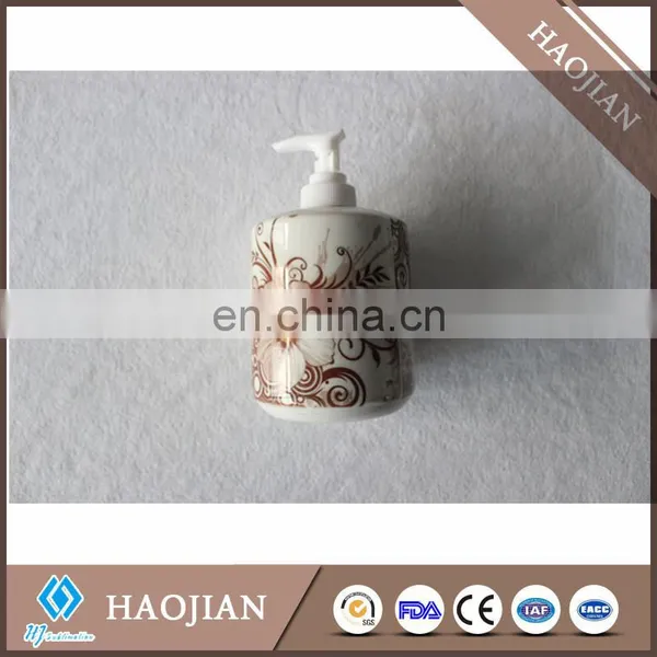Sublimation Ceramic Soap Dispenser With White Plastic Water Pump photo-3