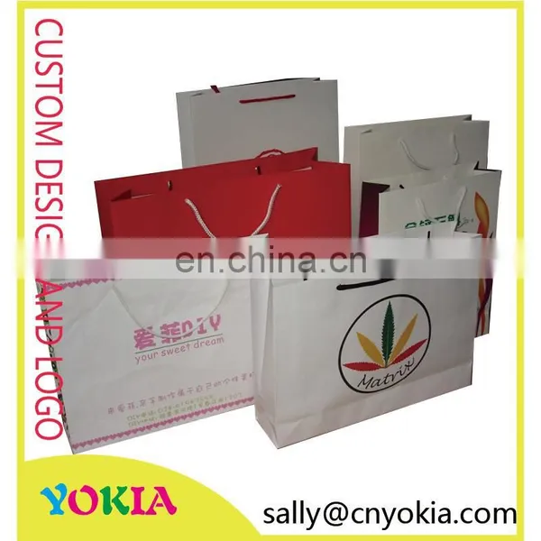 High Quality Cheap Kraft Paper Shopping Bag With Cotton Handle photo-3