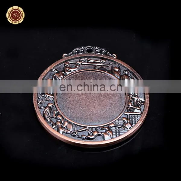 Wr Promotion Bronze 3D Medal & Ribbon With Low Price Customized Sports Awards Medal