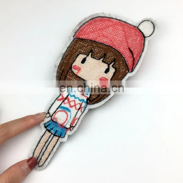 Cheap Price Smile Face Emoji Custom Iron On Chenille Patches photo-5
