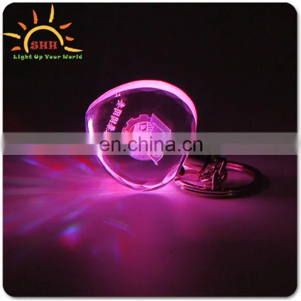 Factory Supply Fancy Cheap Metal Customize Engraved Crystal Keychain/key Chain, Handmade Multicol Crystal LED Keychain/key Chain photo-6