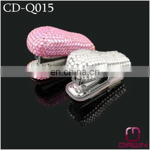 Fashion Decorative Pink Rhinestone Stapler CD-Q015