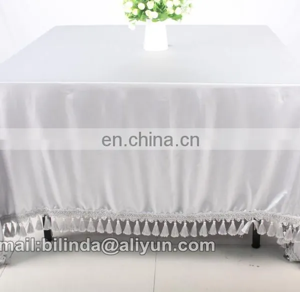 Decorative Round Tassels Table Cloth for Decoration Fringe photo-3